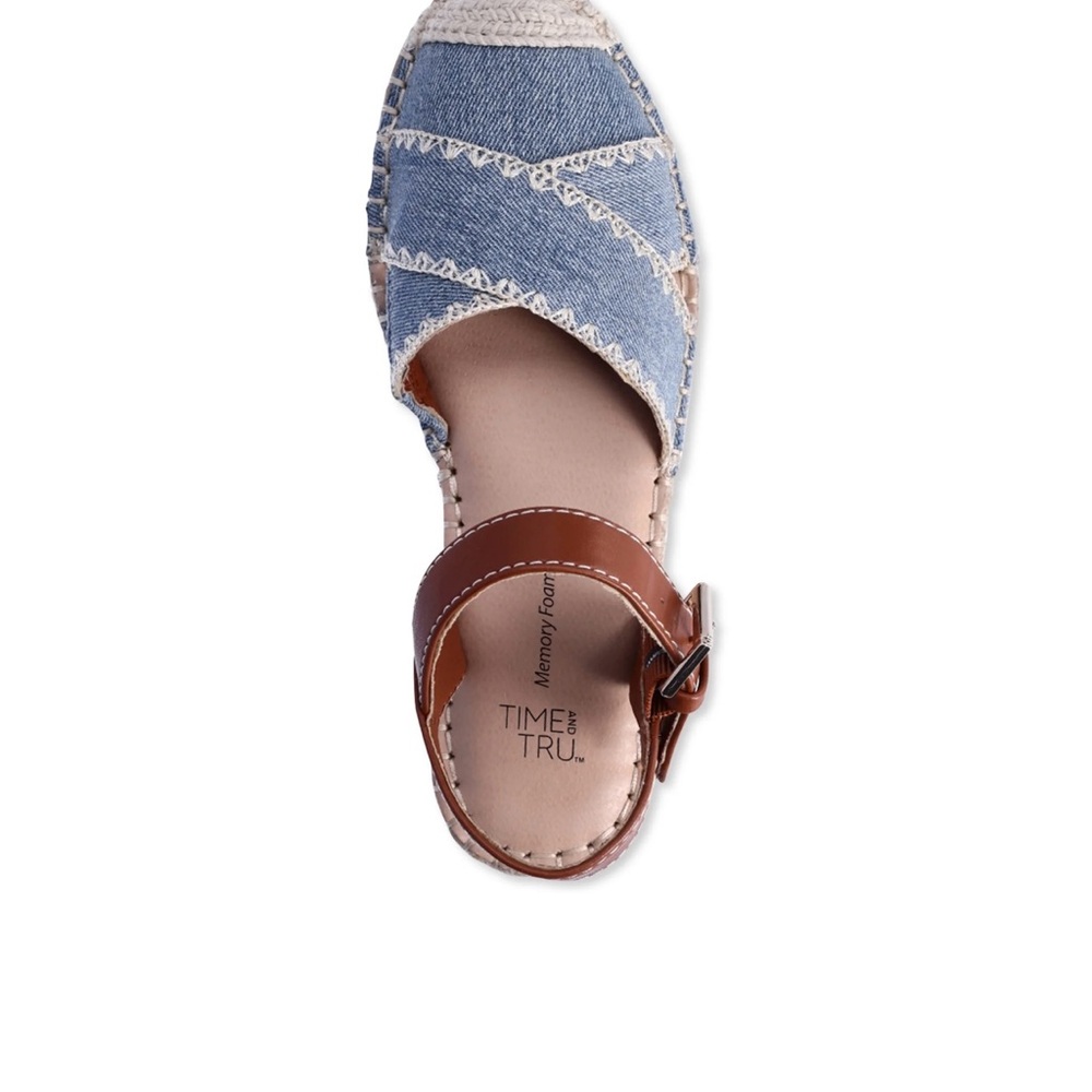 Time and True Espadrille Flat sandals size 9. NWT - Picture 5 of 9